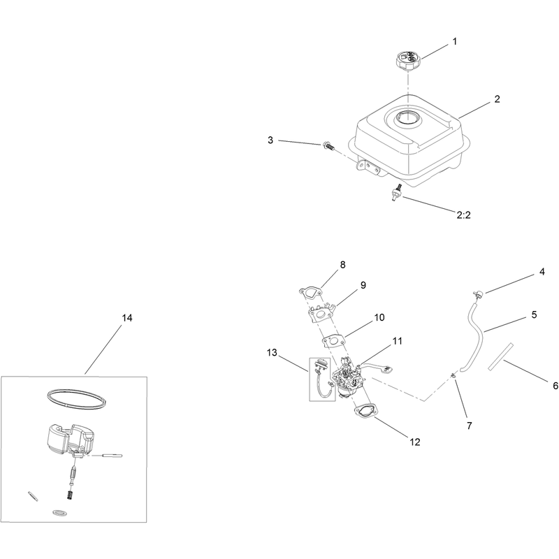 Fuel System and Carburetor Assembly