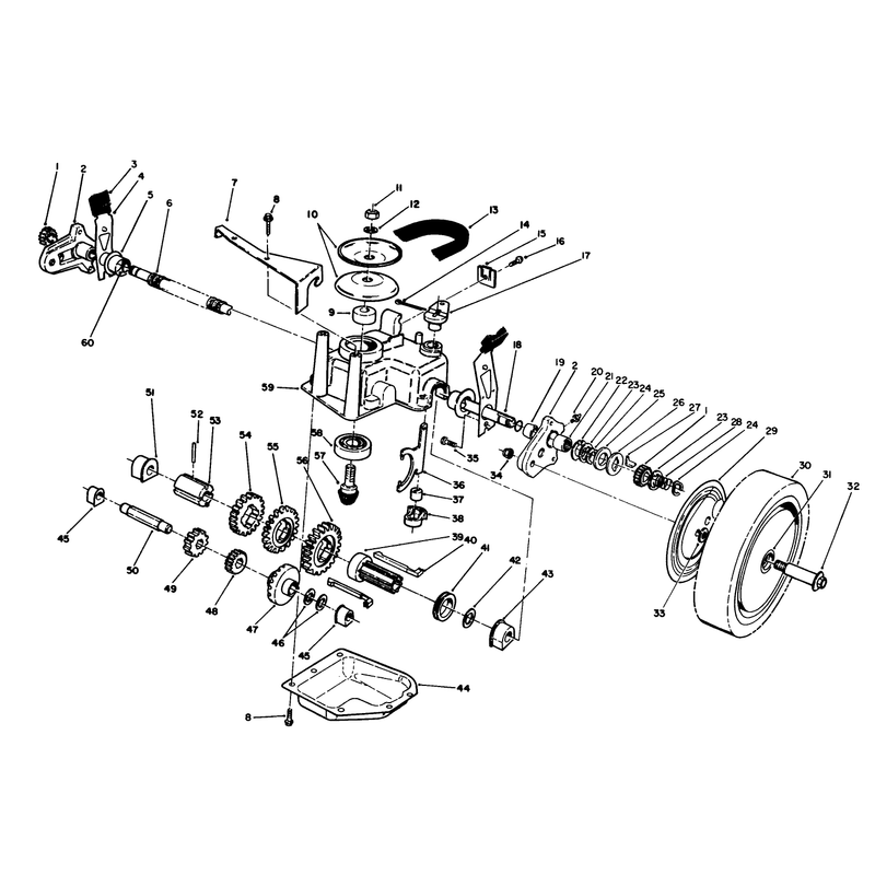 Gear Case Assembly Continued Used on Units with Serial No 8000852 and Up
