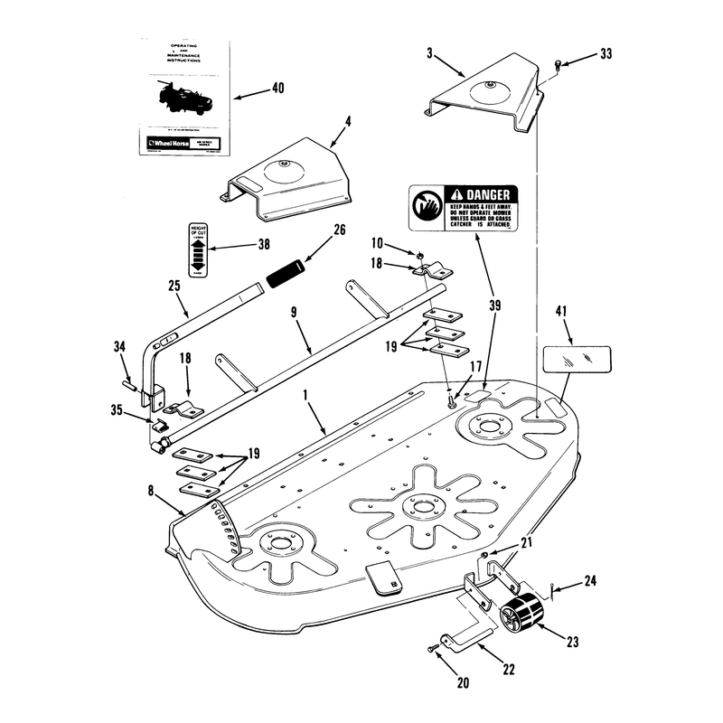 Rear Discharge Mower-42 In (107 Cm) Vehicle Identification Number 05-42ry01