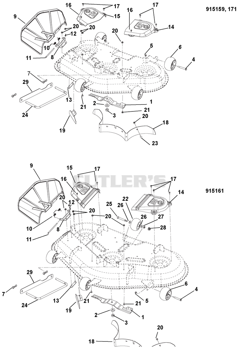 Belt Covers And Blades
