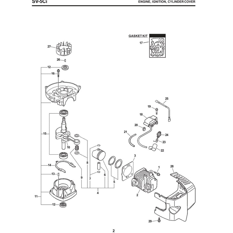 Engine, Ignition, Cylinder Cover
