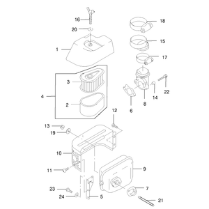 Air FilterMuffler Assemby