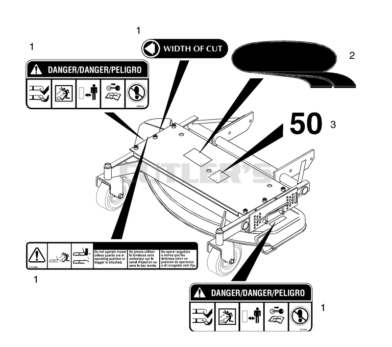 Mower Decals