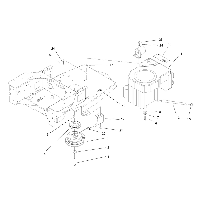 Engine and Clutch Assembly