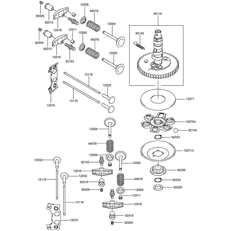 Valve Camshaft Assembly Kawasaki FH381V-AS27