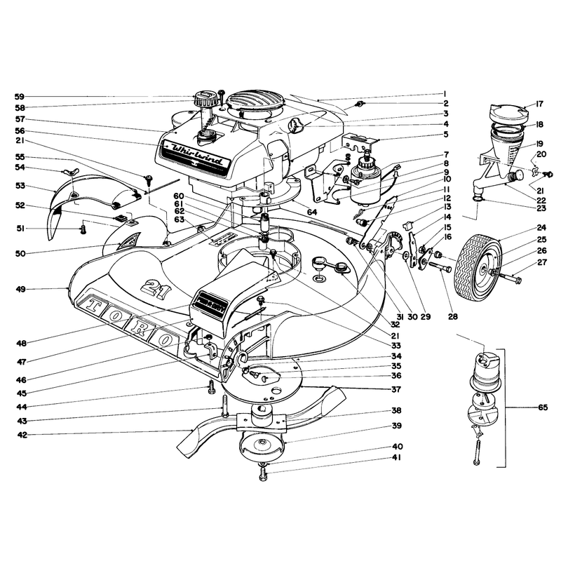 21in Whirlwind Sp Electric Start No 21100