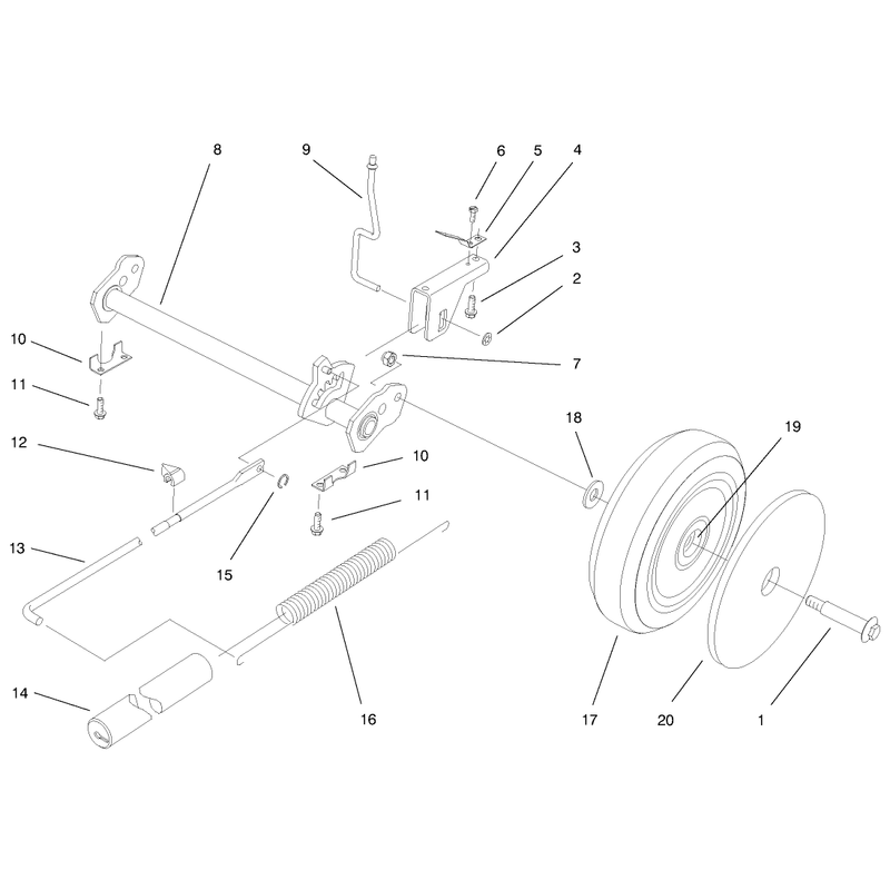Deck Suspension Assembly