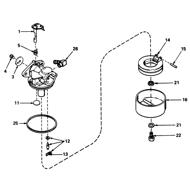 Carburetor No 631784a