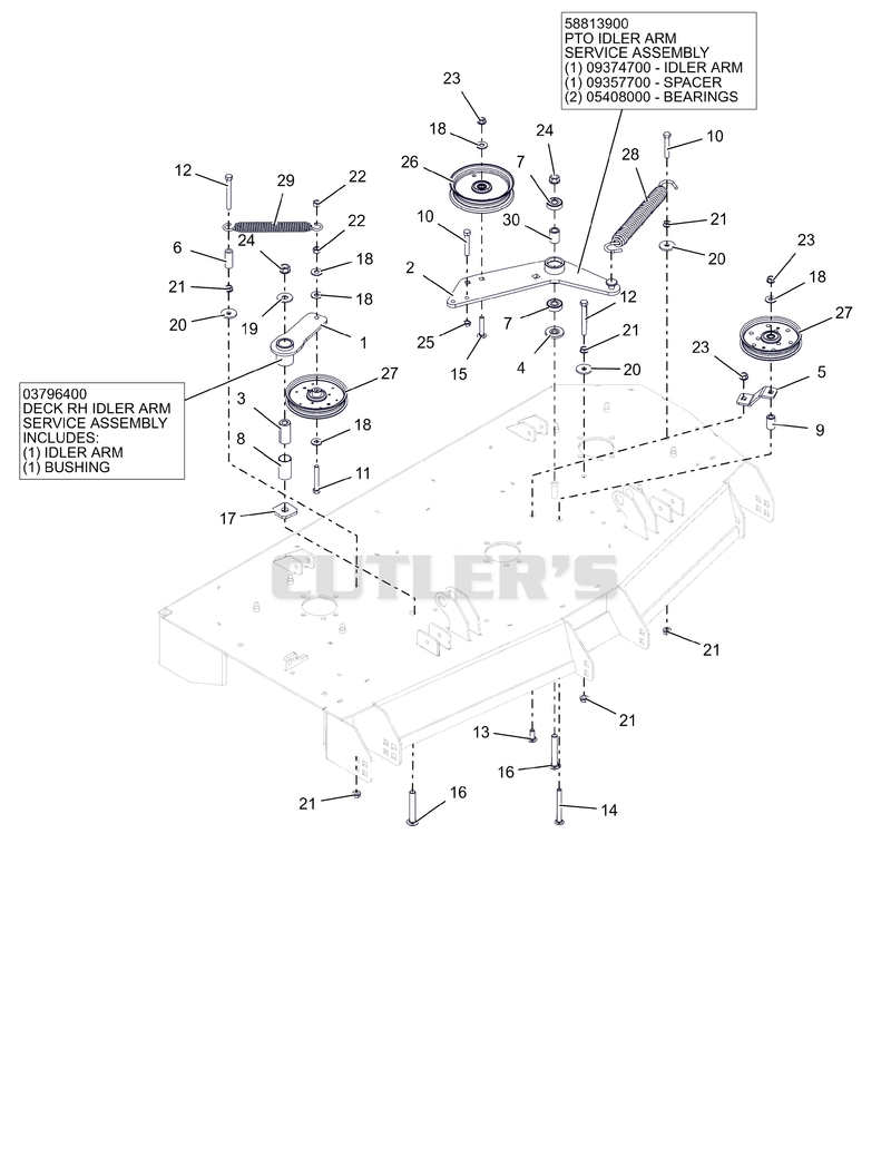 Idlers And Sheaves - 52" And 60"