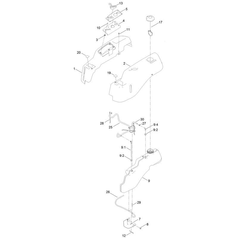 Body Styling and Fuel Tank Assembly