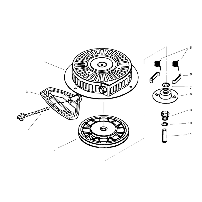 Recoil Starter Tecumseh #590733
