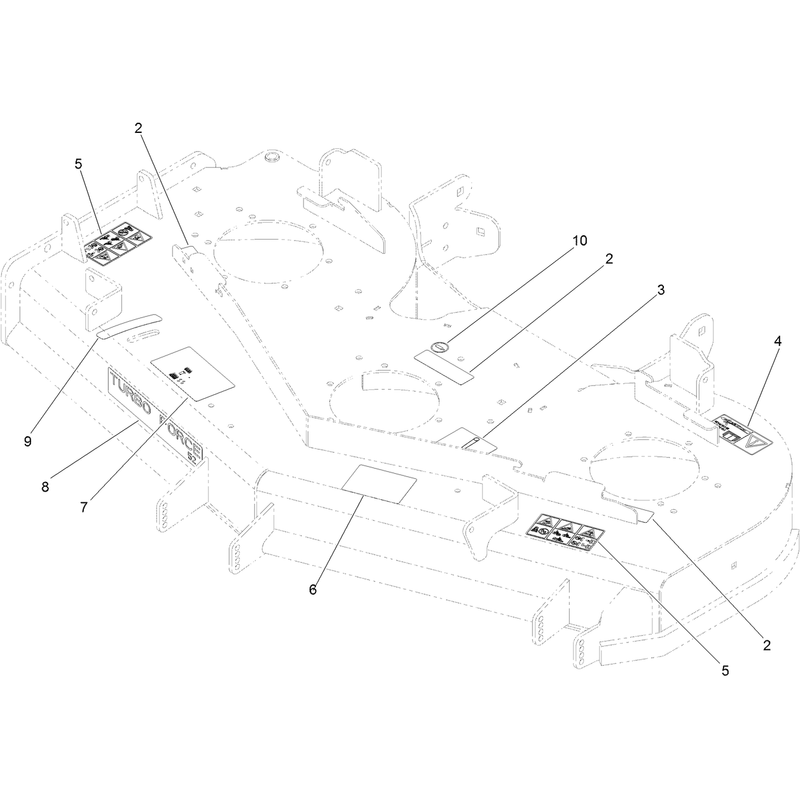 Deck Decal Assembly No. 117-3809