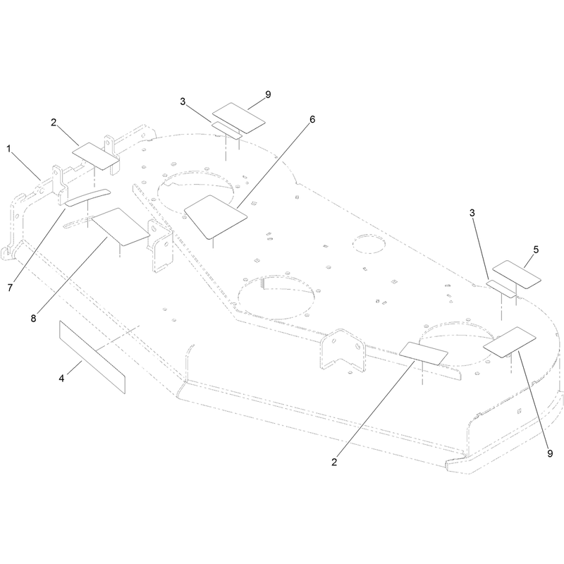 Deck Decal Assembly No 120-6405