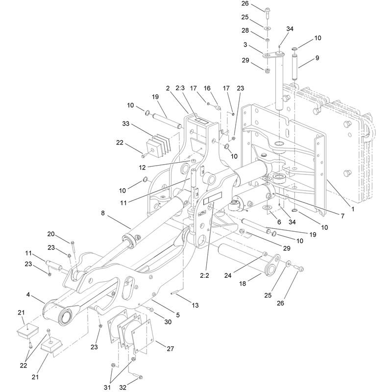 Swing Frame and Mounting Assembly