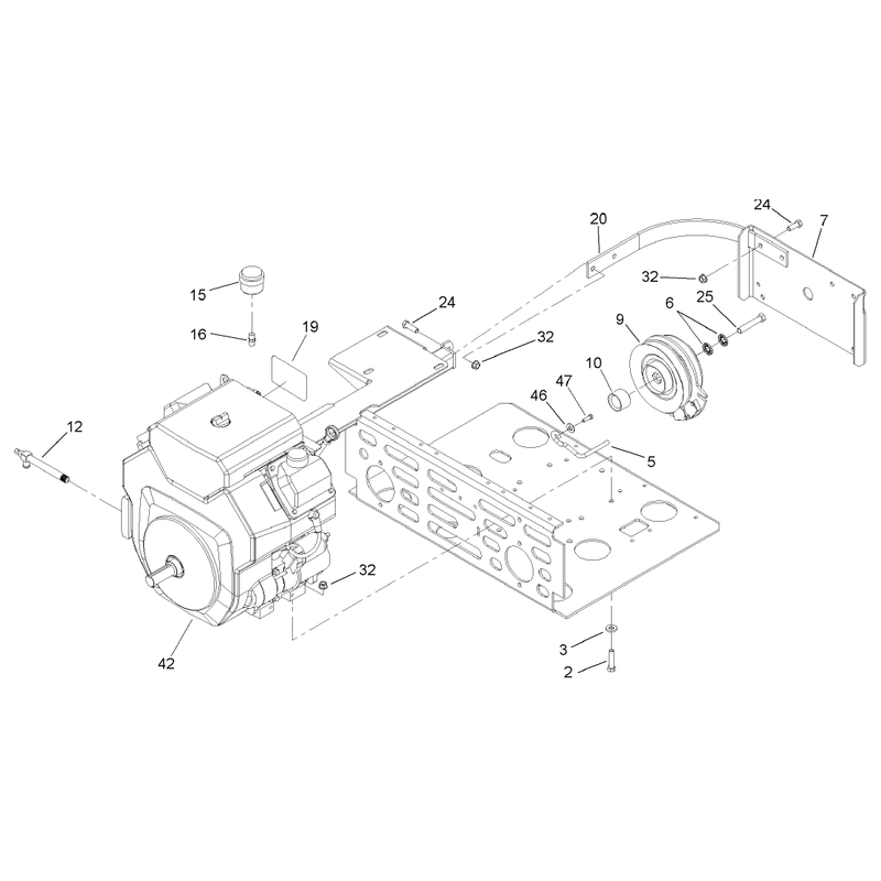 Engine and Clutch Assembly