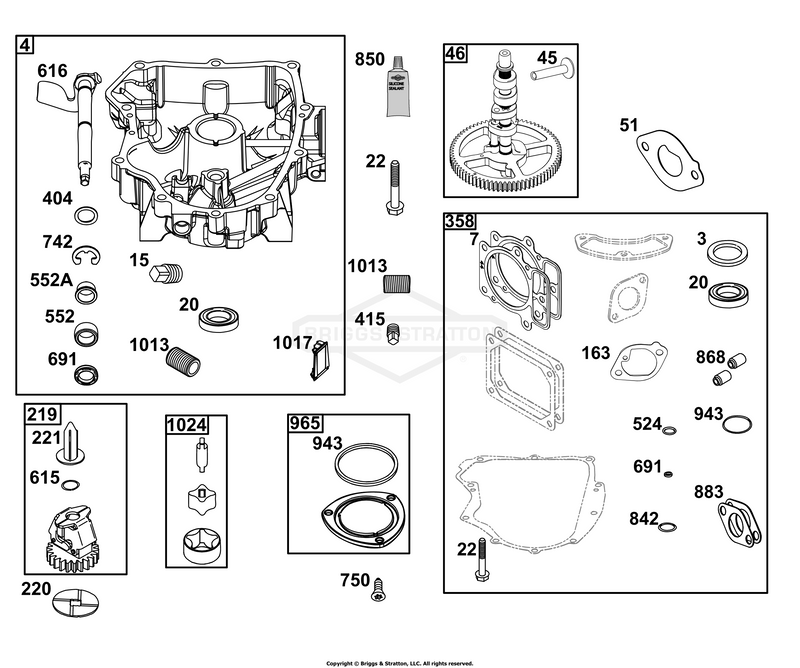 Crankcase Cover/Sump Group