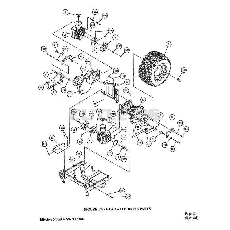 Gear Axle Drive Parts