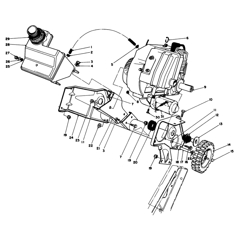 Engine & Main Frame Assembly