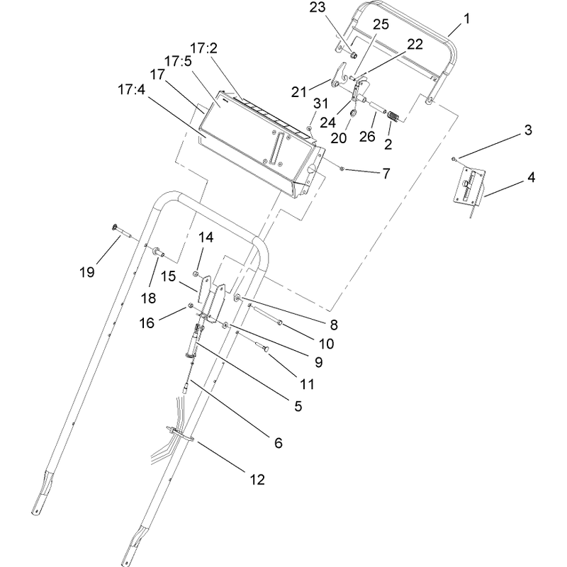 Upper Handle and Control Assembly