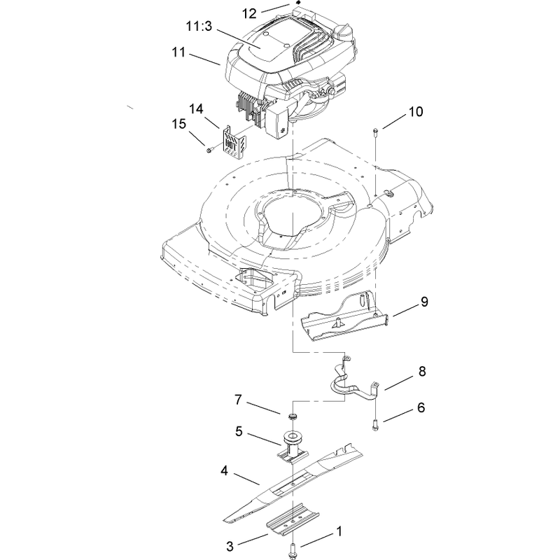 Engine and Blade Assembly
