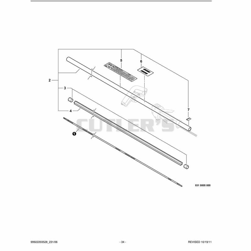 Main Pipe Assembly, Driveshaft