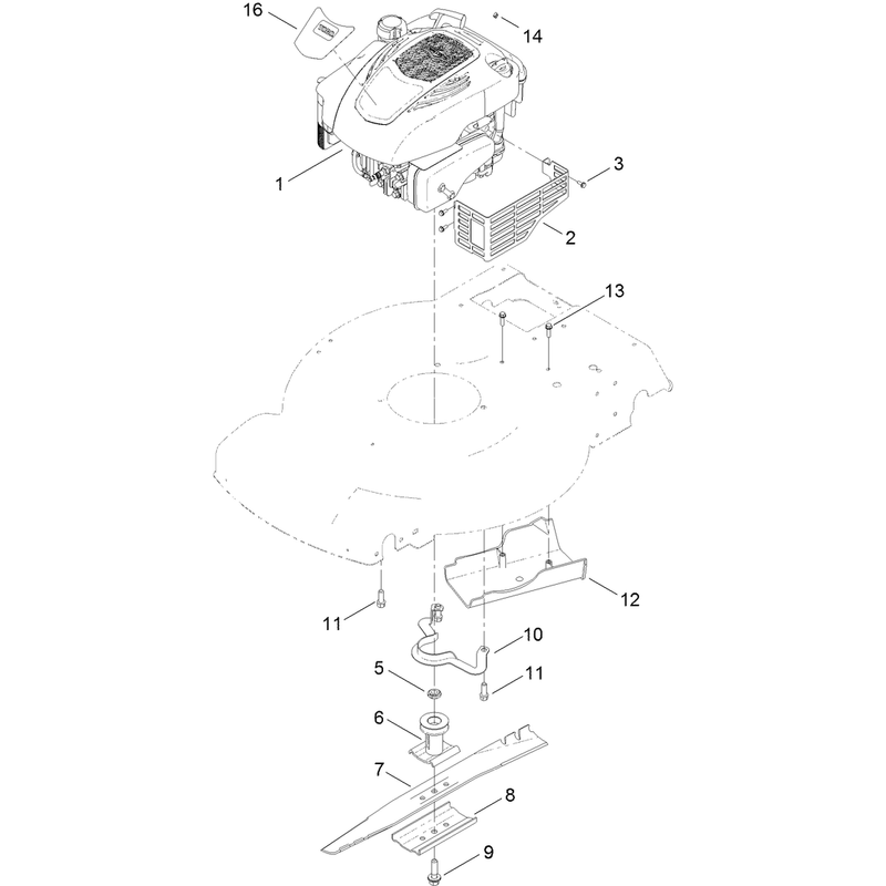 Engine and Blade Assembly