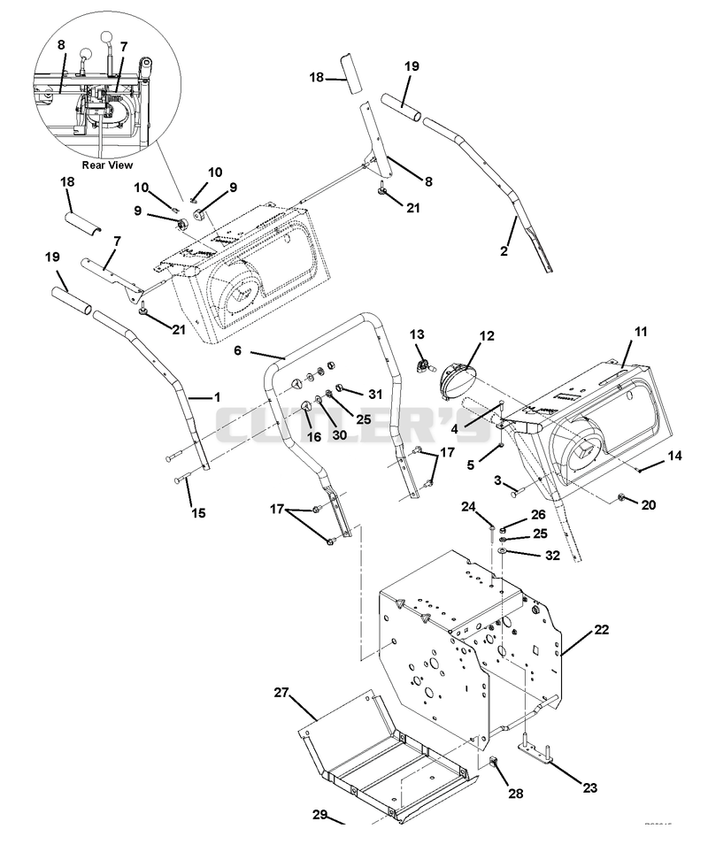 Handlebars, Lever Controls, Panel And Dash