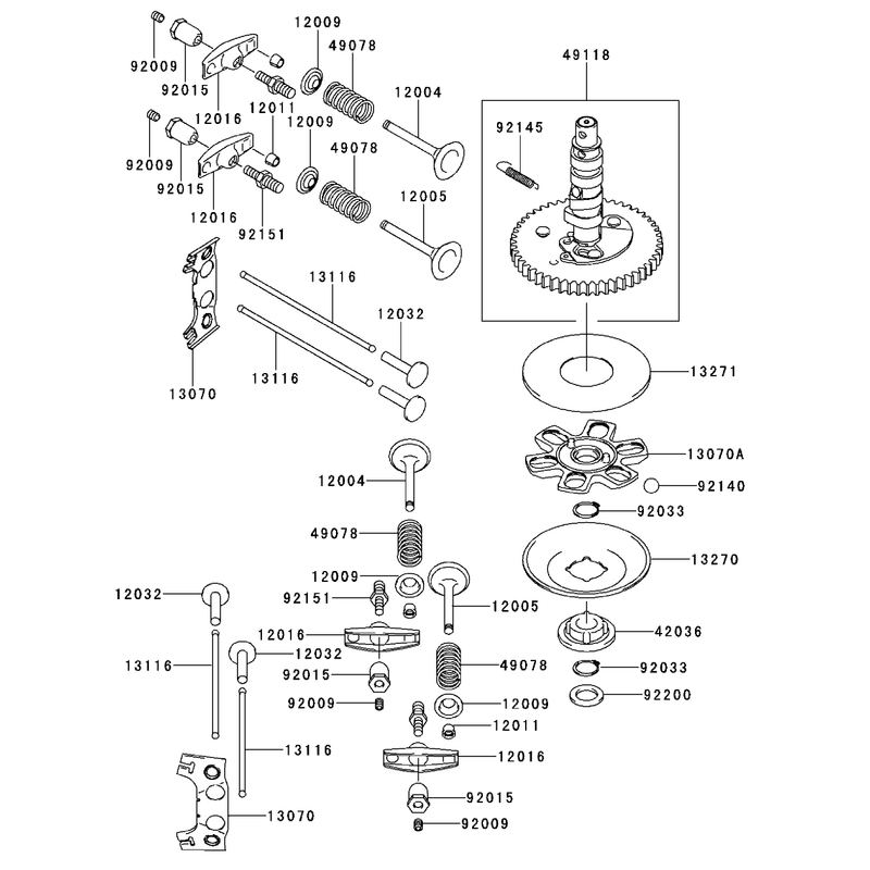 Valvecamshaft Kawasaki Fh500v-As30