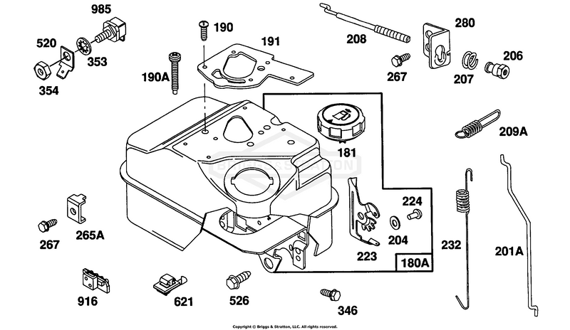 Fuel Tank (2) Quart (Mech.)