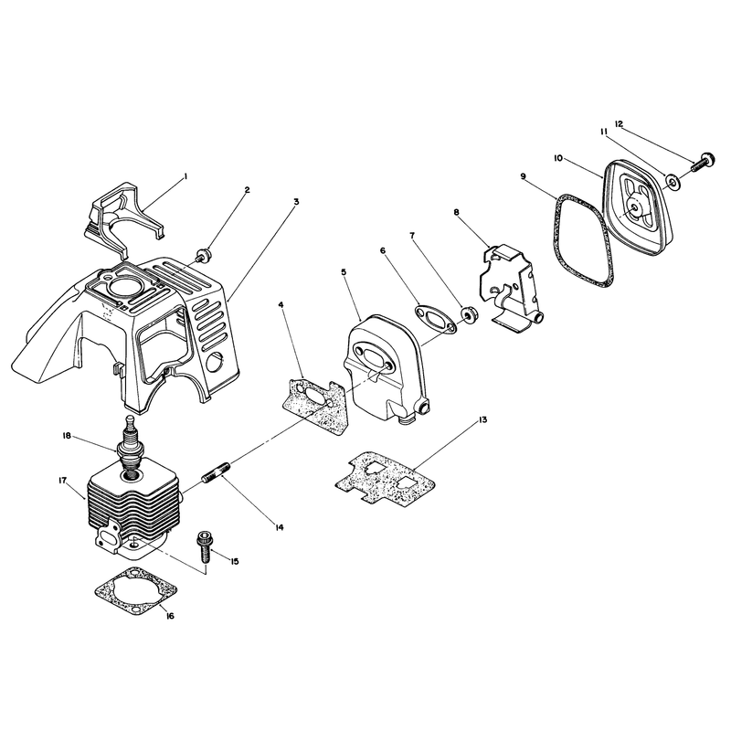 Cylinder & Muffler Assembly