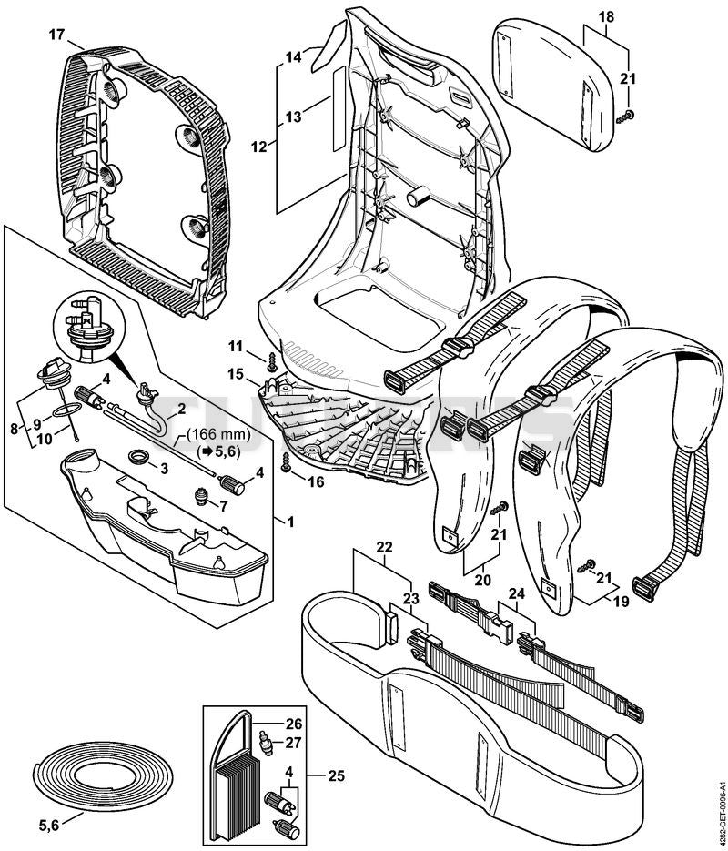 Fuel tank, Backplate