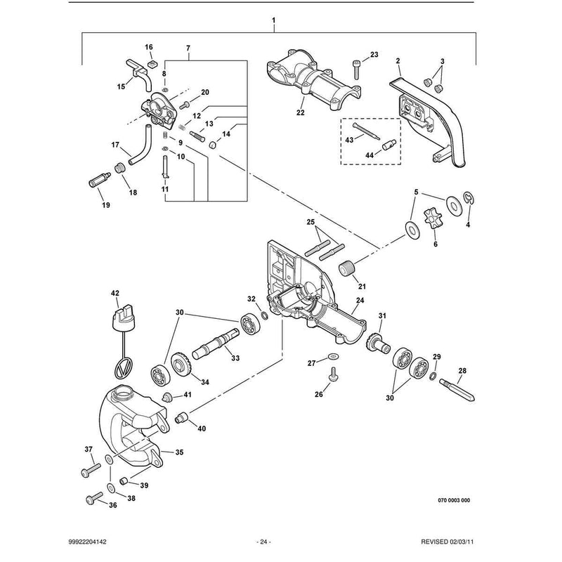Gear Case, Auto-Oiler