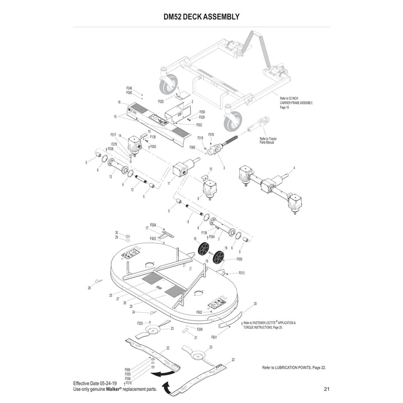 DM52 DECK ASSEMBLY