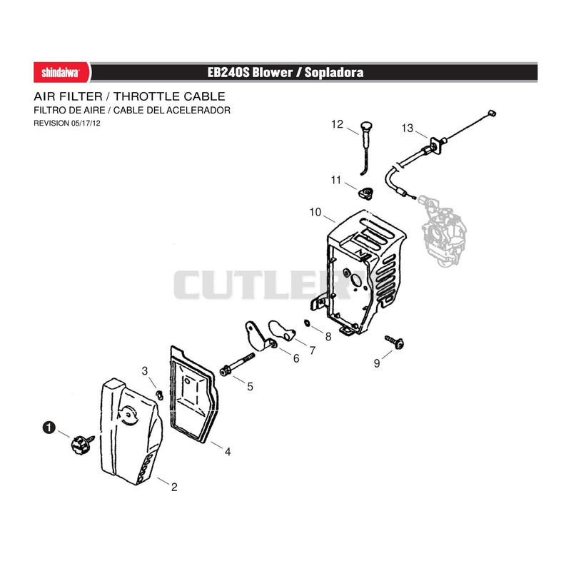 AIR FILTER / THROTTLE CABLE