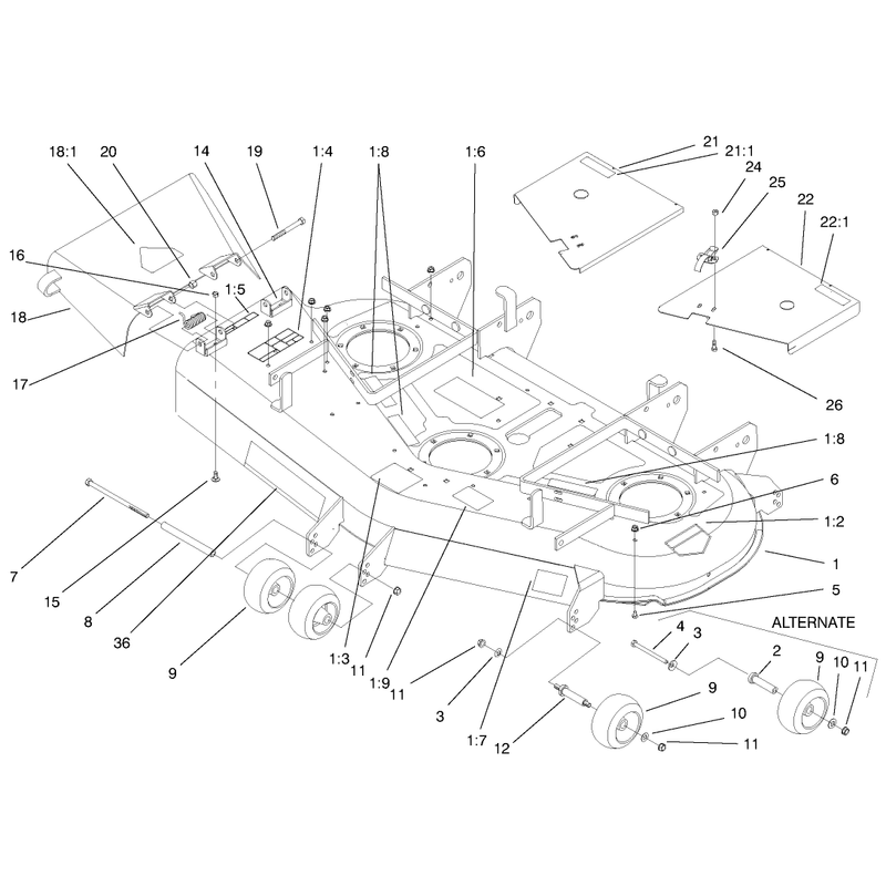 Cover and Rollers Assembly