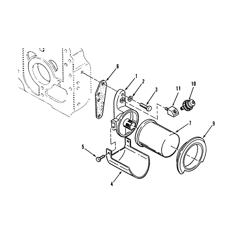 Oil Filter and Low Oil Pressure Cut Off Switch