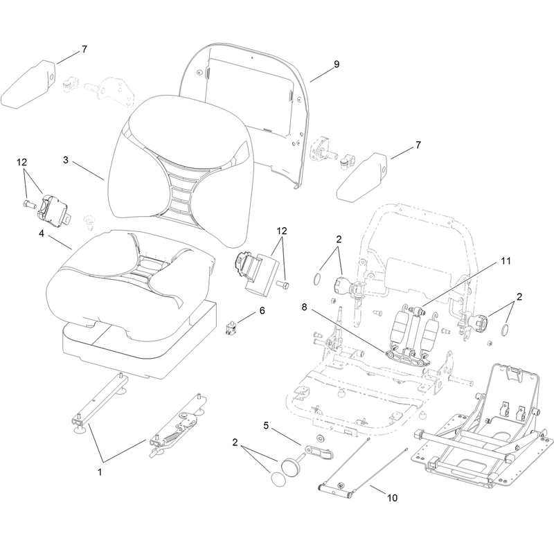 Seat Assembly No 116-3998