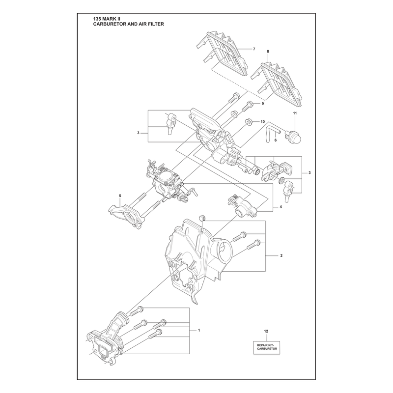 CARBURETOR AND AIR FILTER