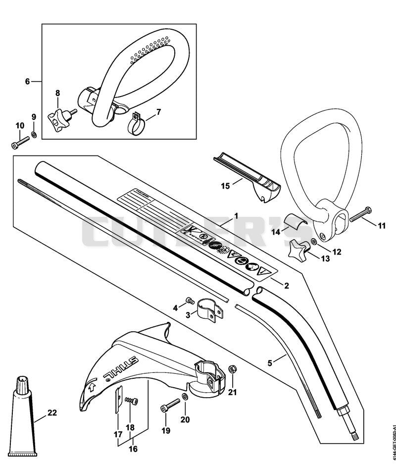 FS 40: Drive tube assembly, Loop handle