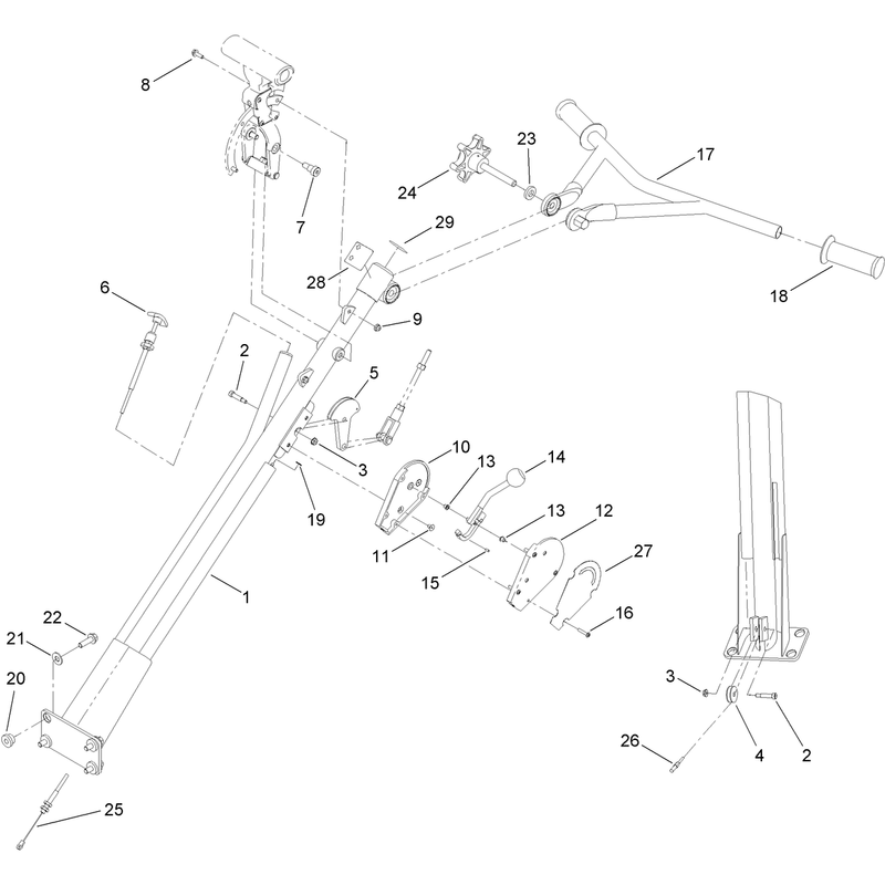 Pro Pitch Handle Assembly No 125-6200