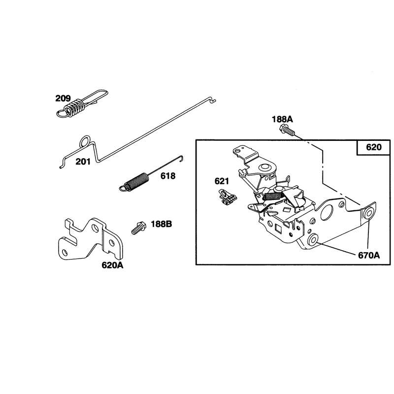 Engine Briggs and Stratton Model 128802-0615-01