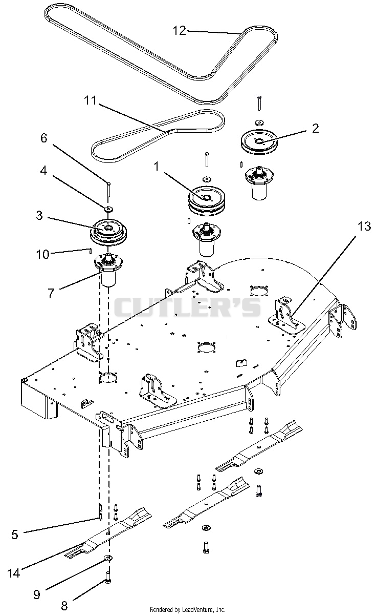 Deck, Belts And Blades - 60 Inch