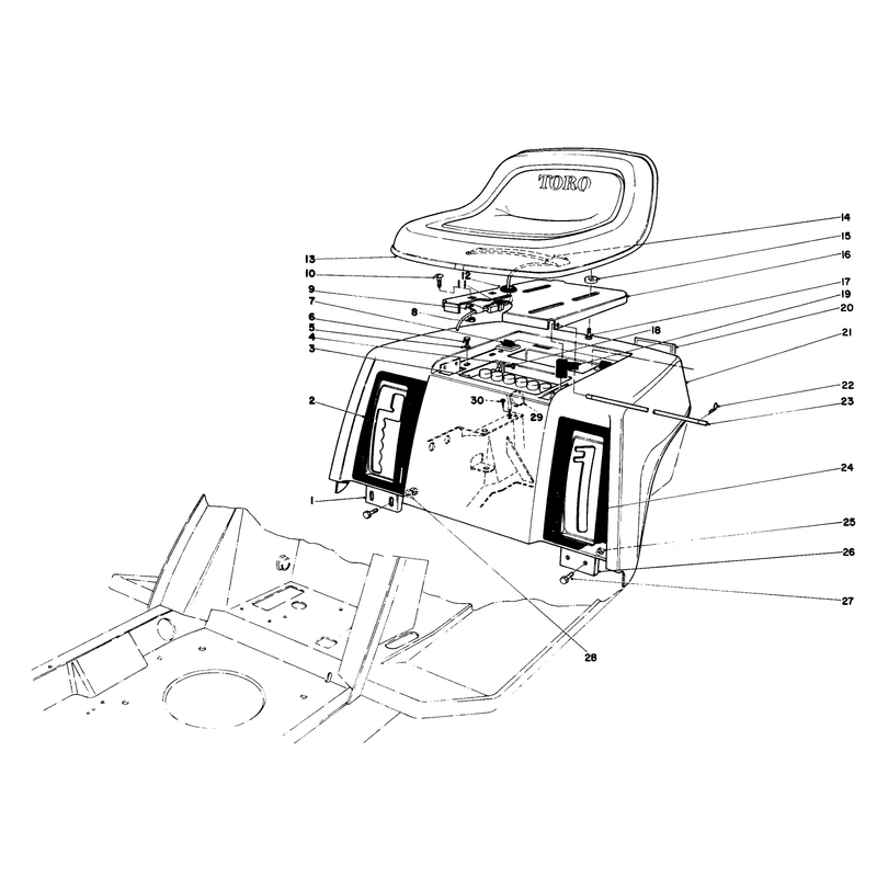 Rear Body & Seat Assembly