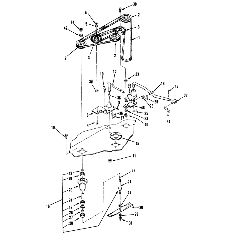 Spindle & Belt Assembly (continued)