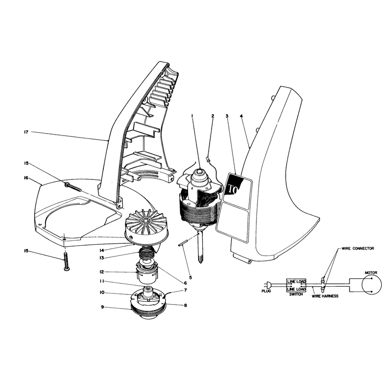 Motor and Housing Assembly
