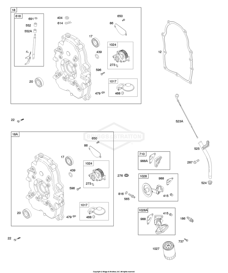 Crankcase Cover, Lubrication