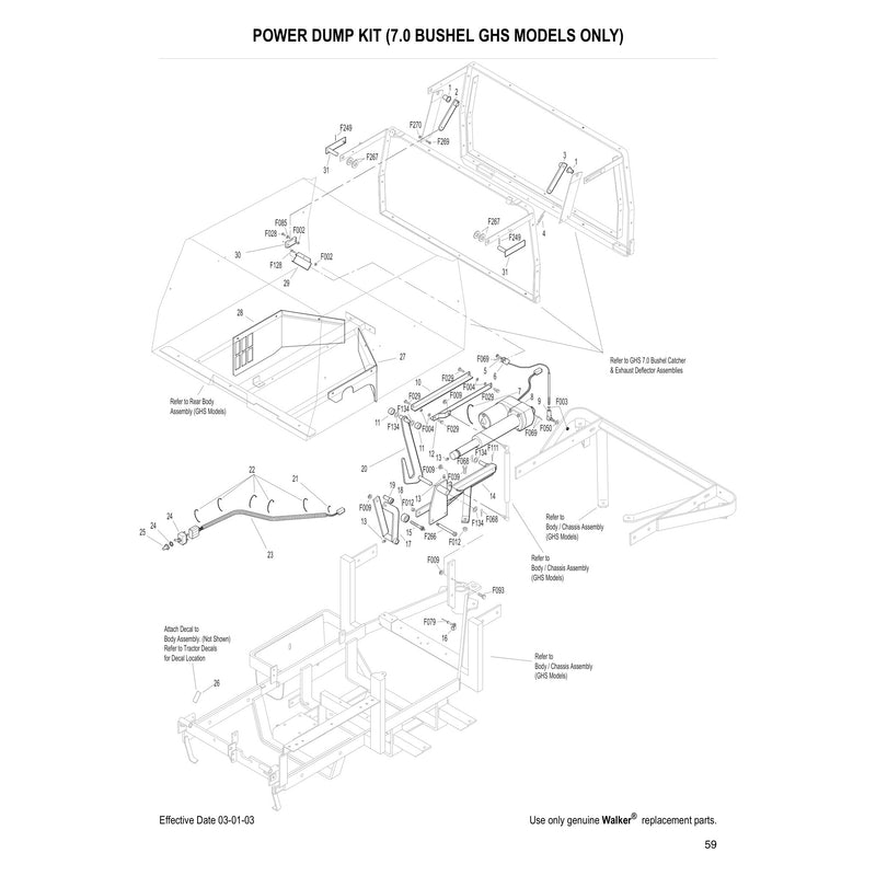 POWER DUMP KIT (7.0 BUSHEL GHS MODELS ONLY)