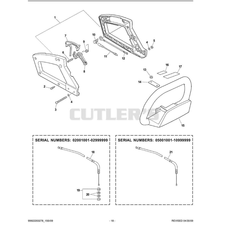 Handle, Ignition Switch,Throttle Cable