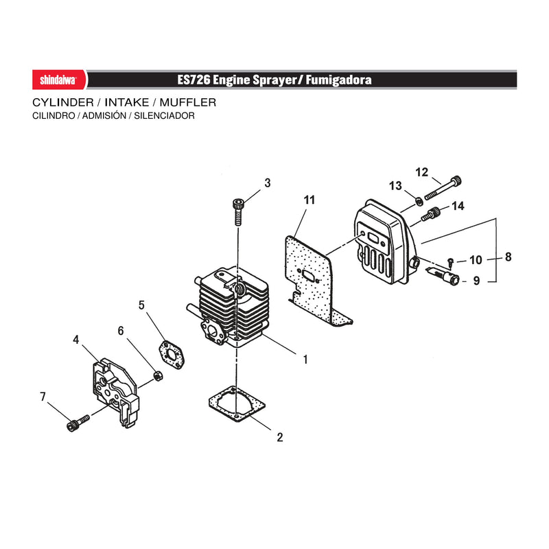 CYLINDER / INTAKE / MUFFLER