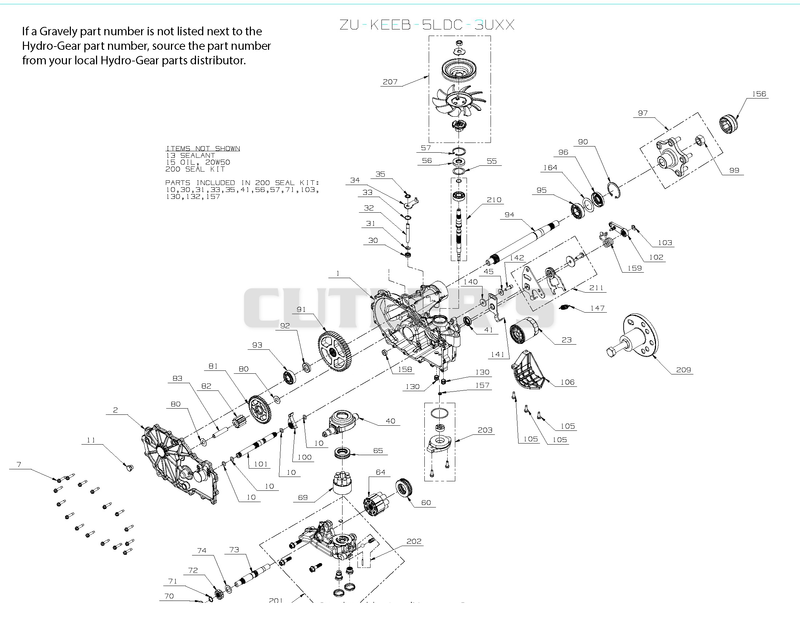 Transmission, LH - 04828300